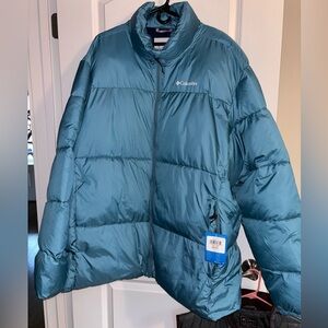 Columbia Turquoise Blue Insulated Puffer Jacket….Men’s 3XT NWT😀